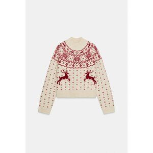 ZARA CHRISTMAS JACQUARD KNIT JUMPER